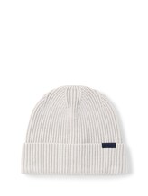 Sélectionné, Bonnet avec étiquette logo par Tom Tailor, blanc