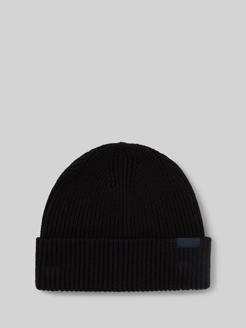 Beanie Mütze mit Logo-Label von Men, Black
