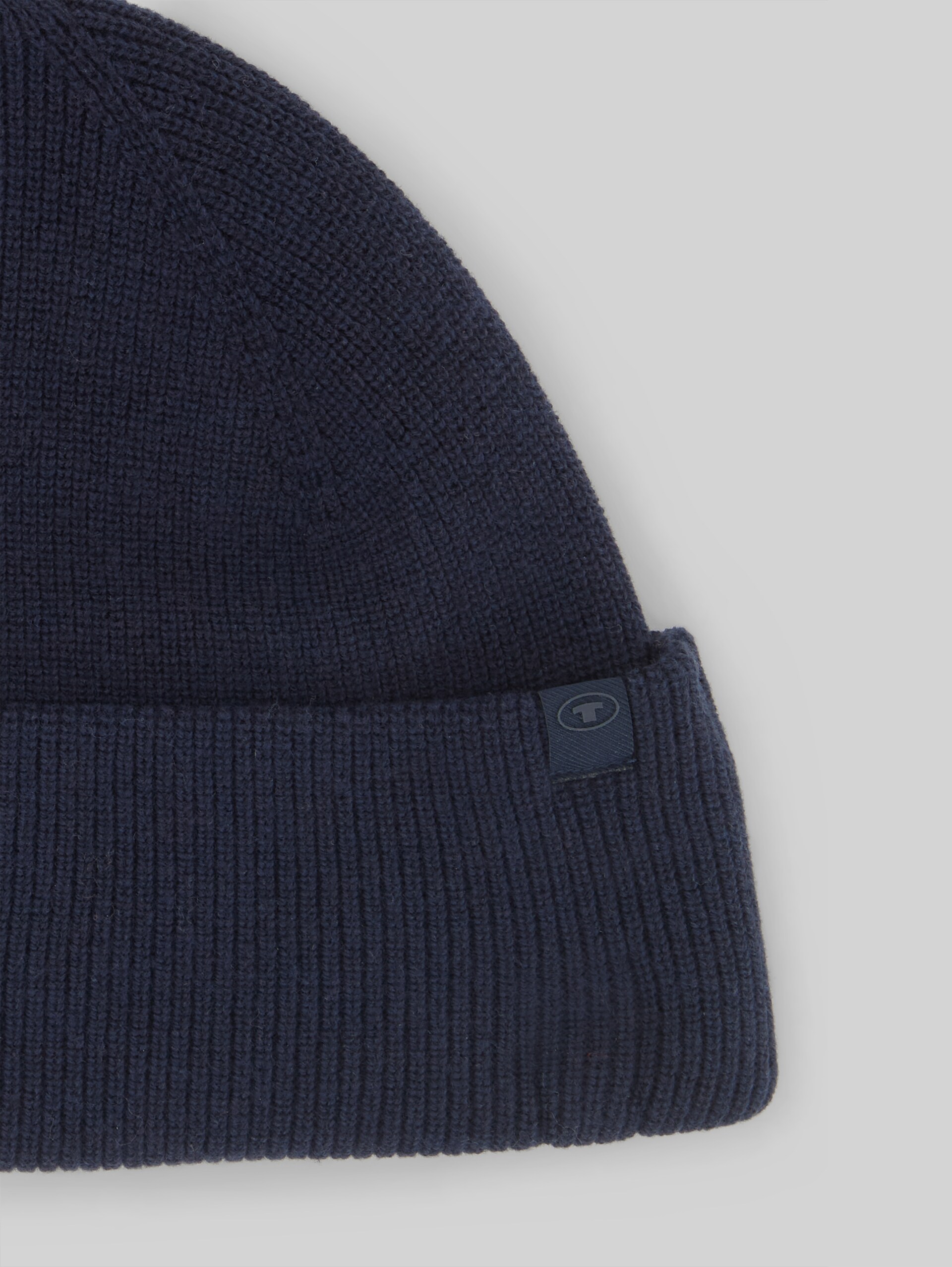Bonnet avec une part de cachemire - Knitted Navy Melange - Vue détaillée du produit