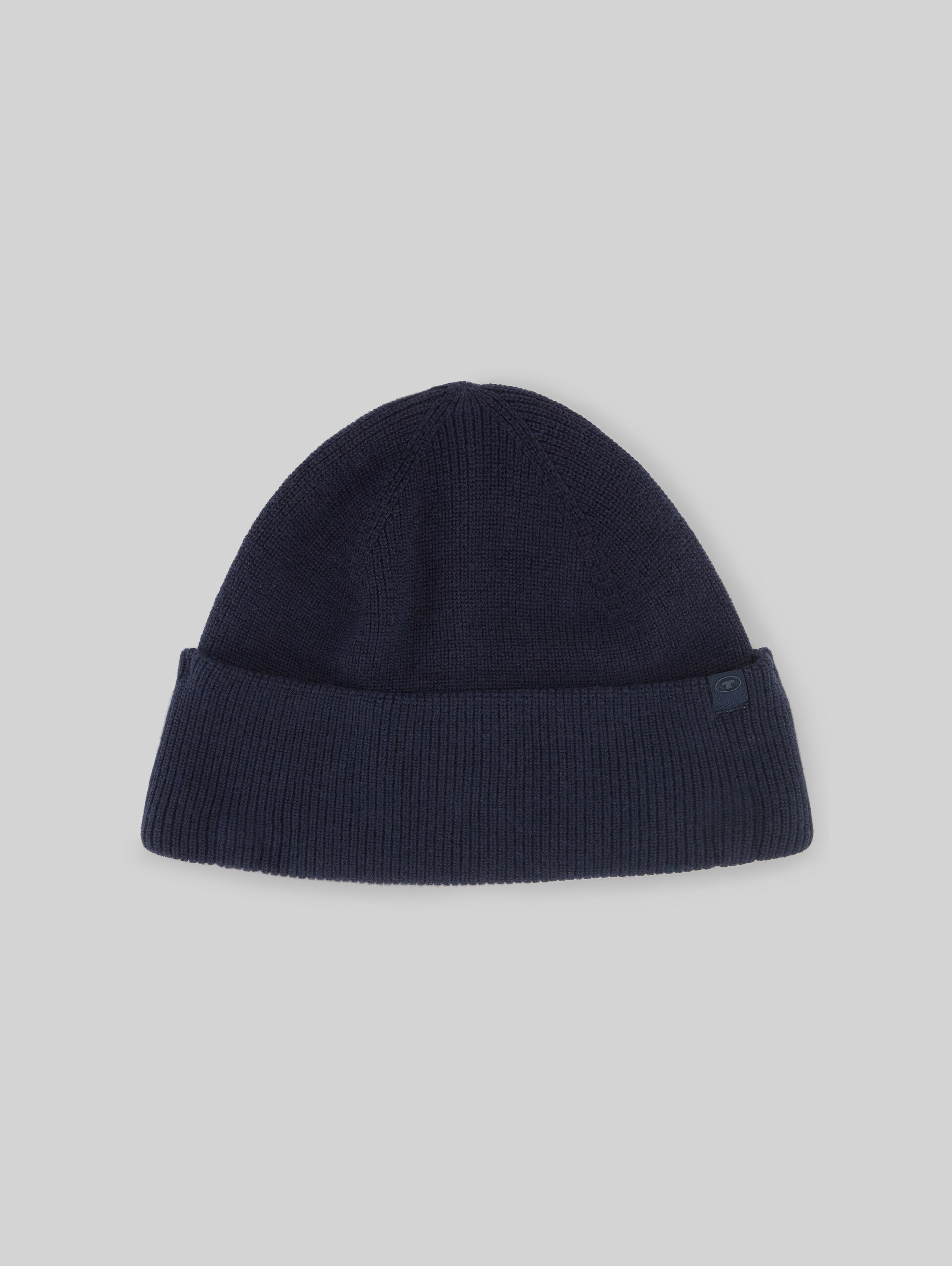 Bonnet avec une part de cachemire - Knitted Navy Melange - Vue de face du produit