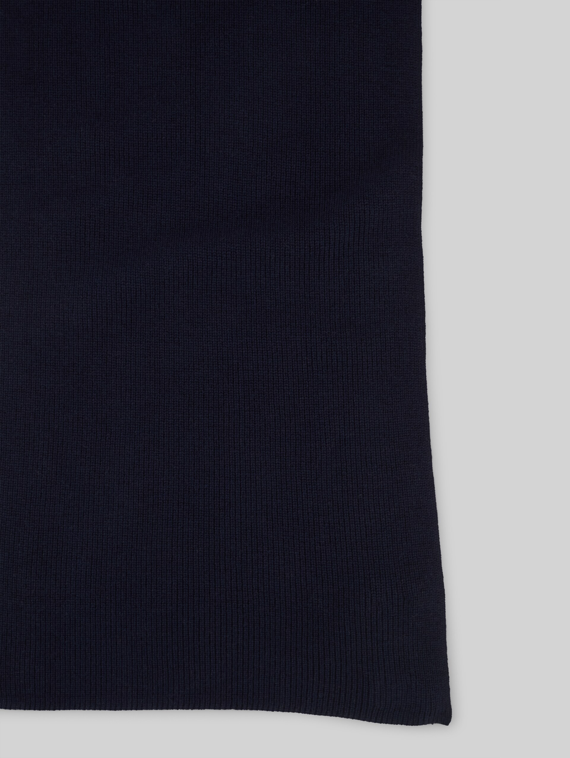 Sjaal met kasjmier - Knitted Navy Melange - Materiaalweergave