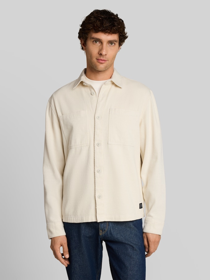 Overshirt aus Baumwolle von Denim Male, Gardenia White