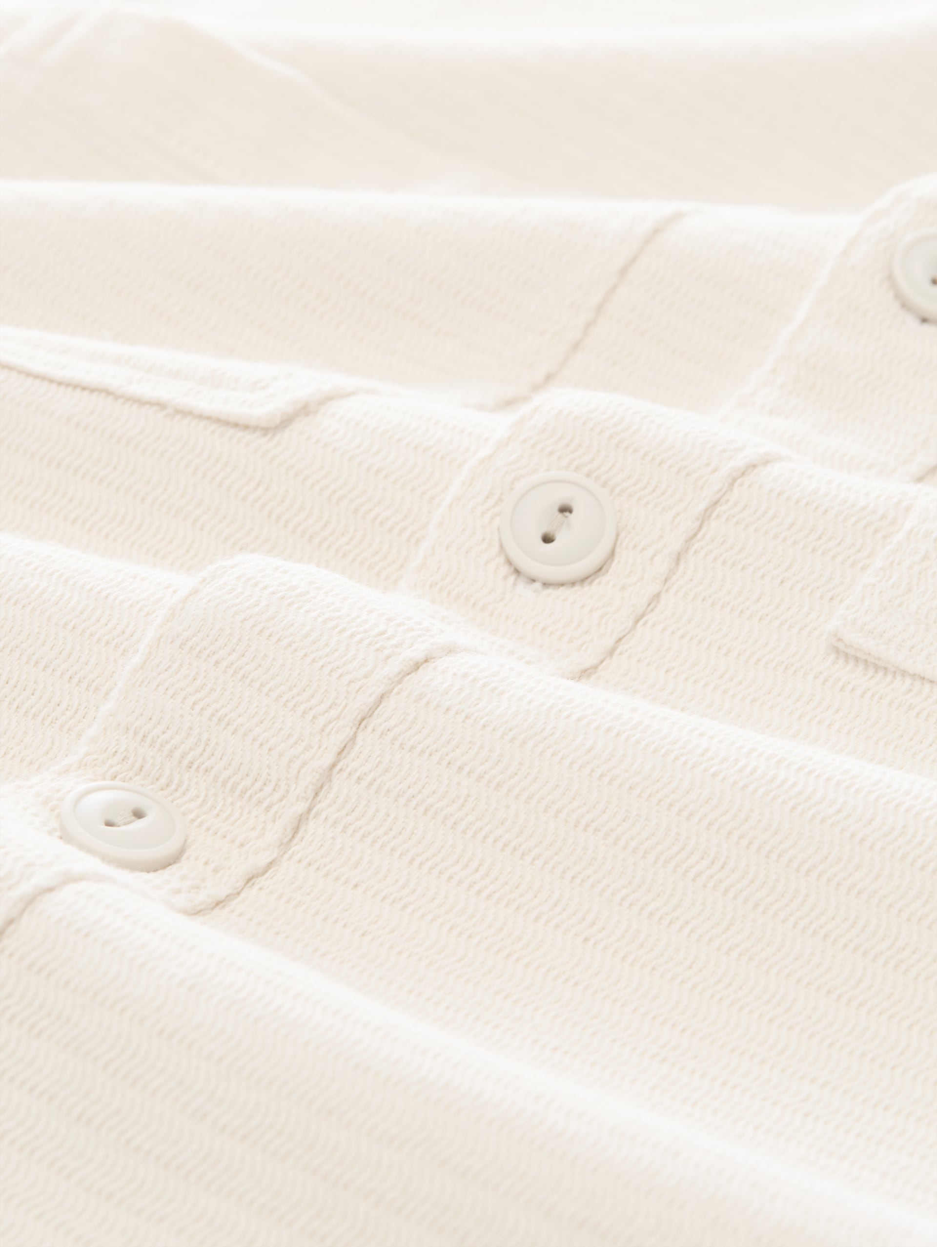 Overshirt van katoen - Gardenia White - Materiaalweergave