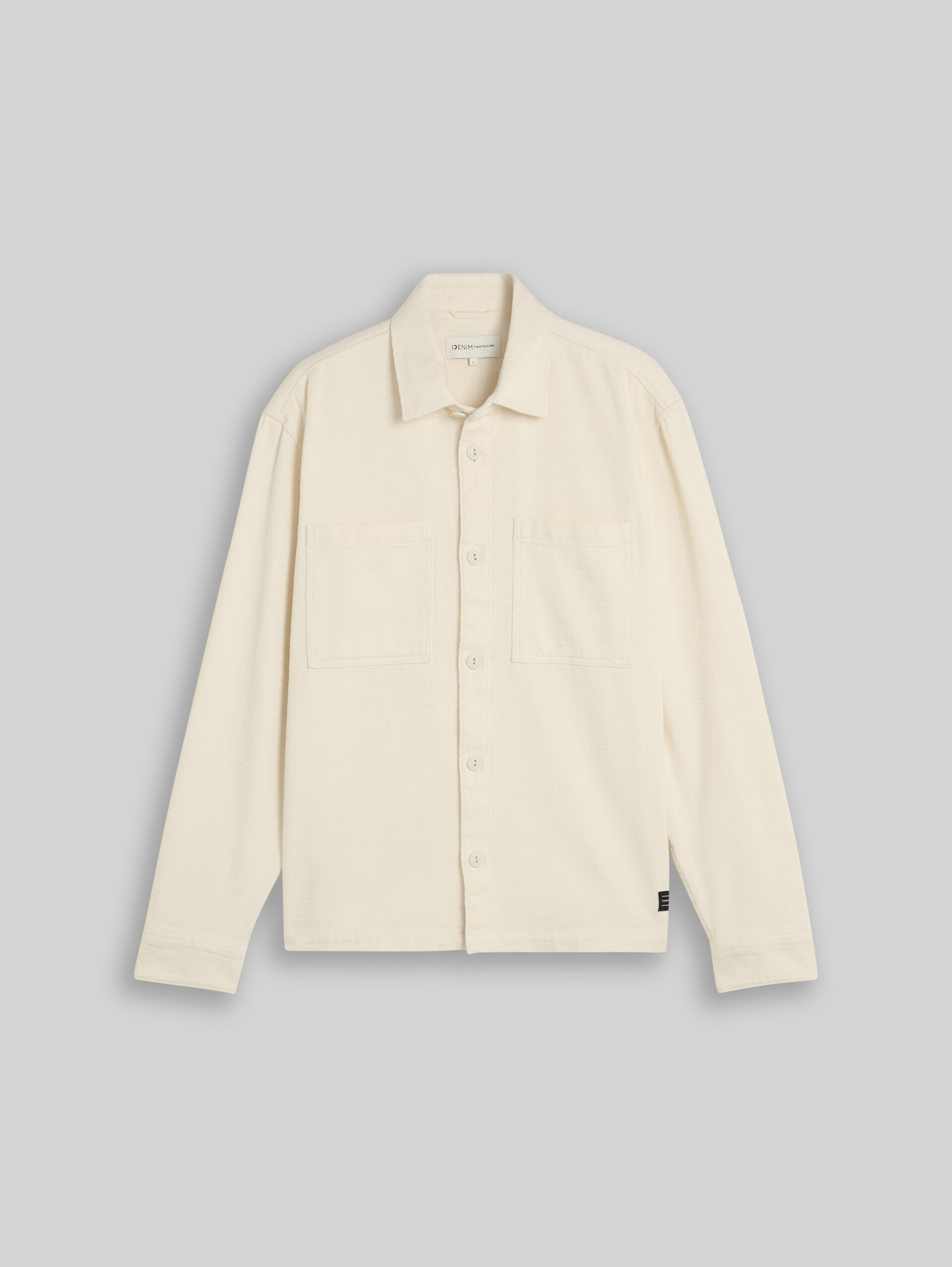 Overshirt van katoen - Gardenia White - Product vooraanzicht