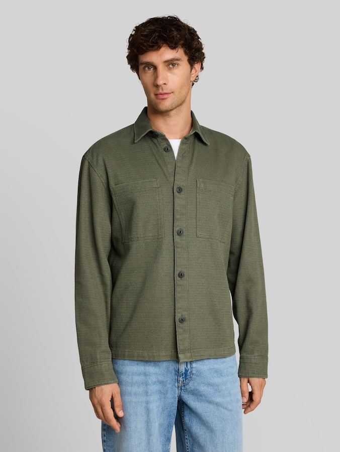 Overshirt aus Baumwolle von Denim Male, urban olive green