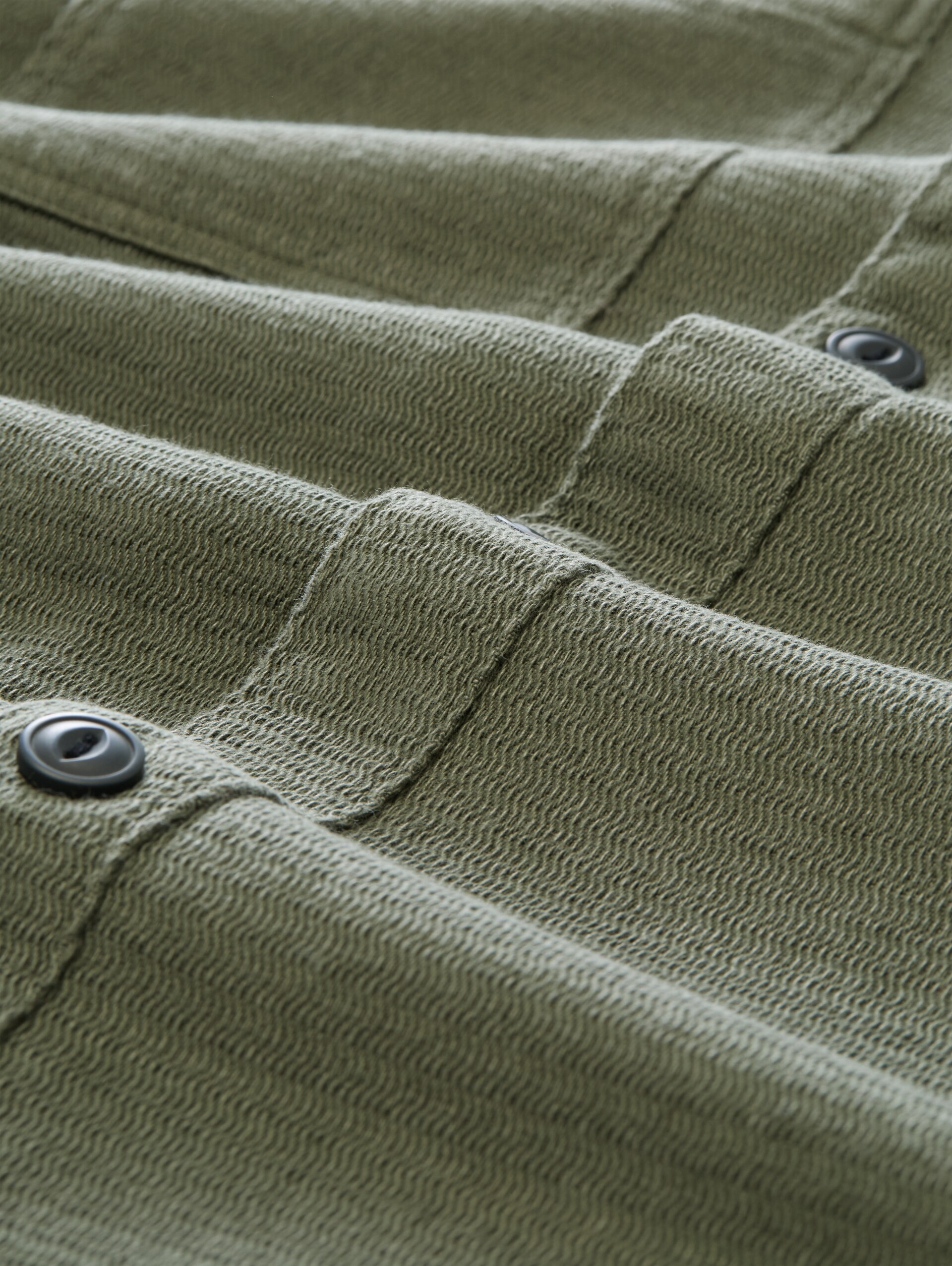 Overshirt van katoen - urban olive green - Materiaalweergave
