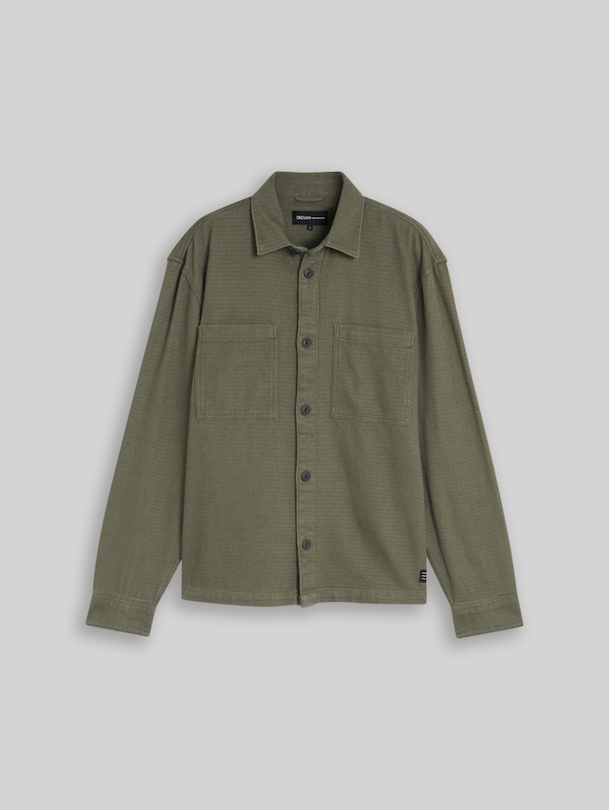 Overshirt aus Baumwolle von Denim Male, urban olive green