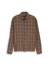 Ausgewählt, Loose Fit Hemd mit Karomuster von Tom Tailor, braun