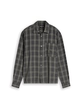 Nicht ausgewählt, Loose Fit Hemd mit Karomuster von Tom Tailor, grau