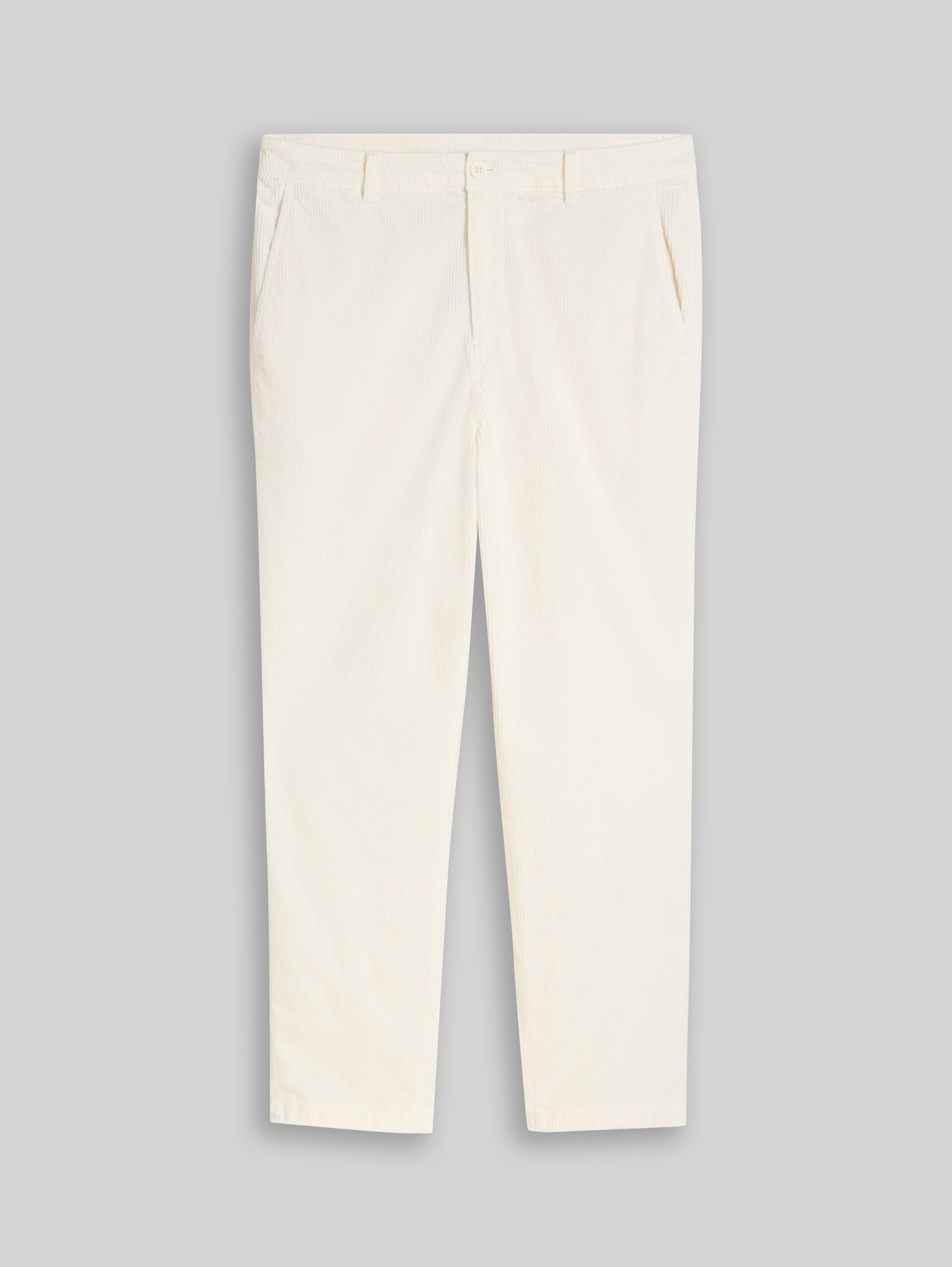 Relaxed Fit Cordhose - Gardenia White - Vorder-Produkt-Ansicht