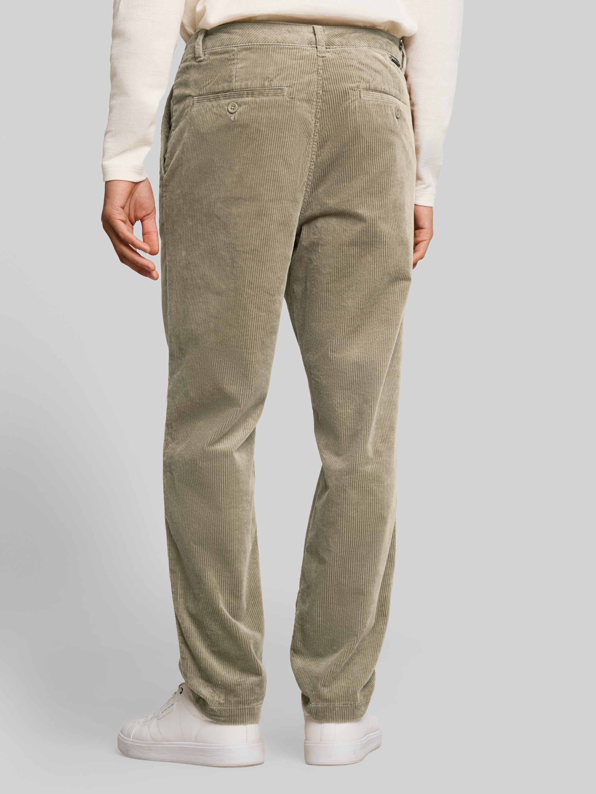 Pantalon en velours côtelé coupe décontractée - malt brown - Découpe Vue arrière du modèle