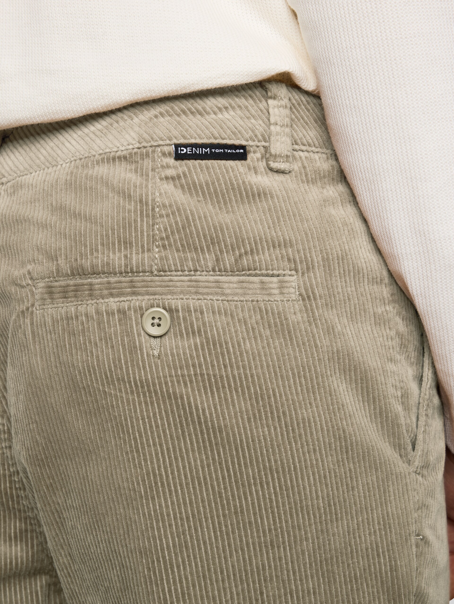 Pantalon en velours côtelé coupe décontractée - malt brown - Vue détaillée du modèle