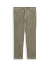 Non sélectionné, Pantalon en velours côtelé coupe décontractée par Tom Tailor, verdoyant