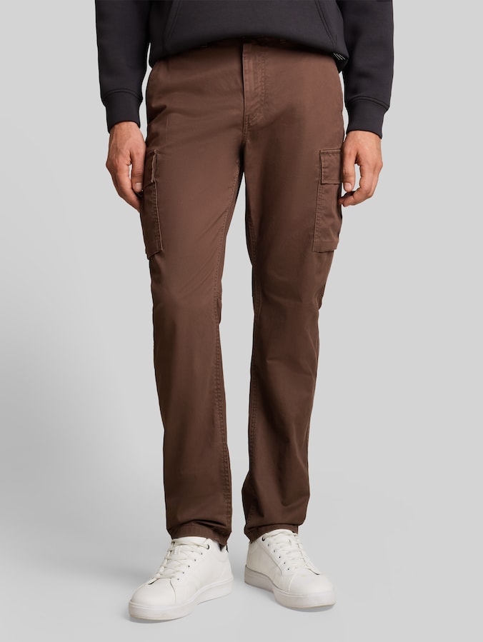 TTREGULAR cargobroek door Denim Male, cool dark brown