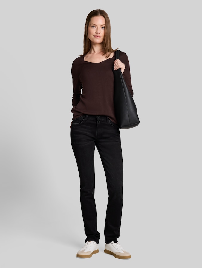 TTLIVA STRAIGHT Jeans mit Stretch von Women, black black denim