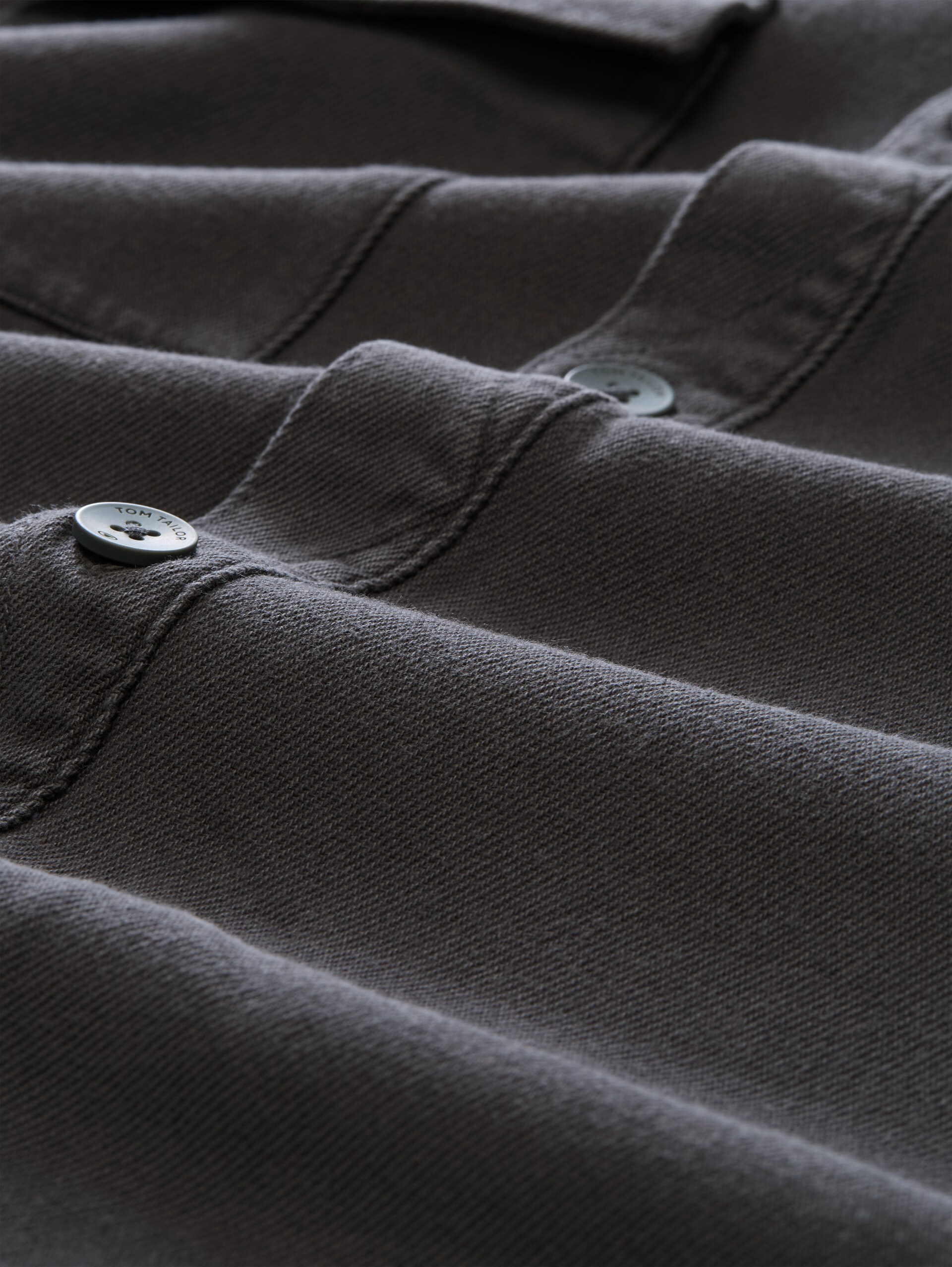 Surchemise à poches - Tarmac Grey - Vue de la matière