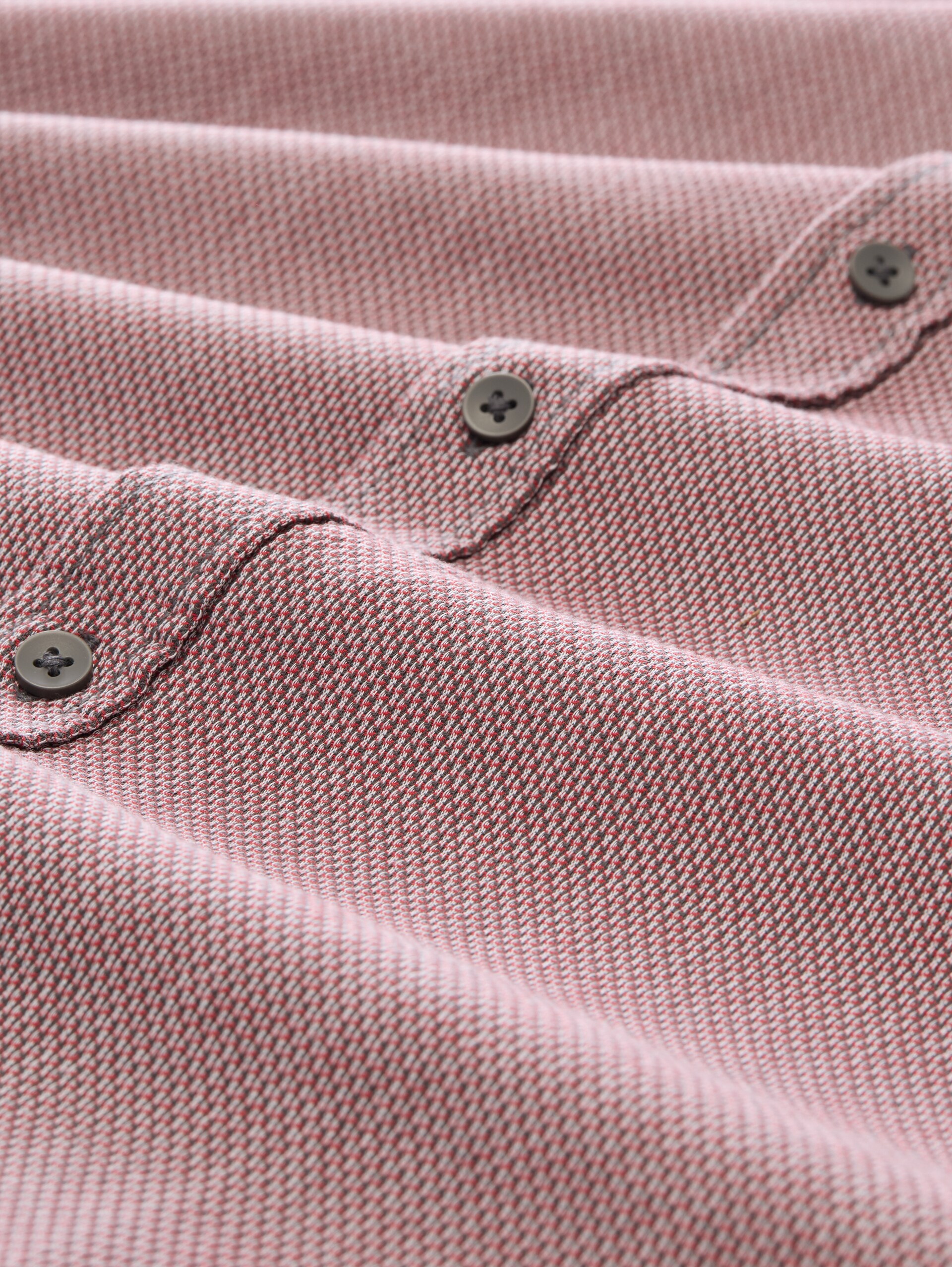 Chemise coupe classique en coton texturé - tarmac grey structure - Vue de la matière