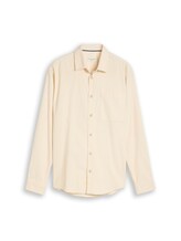 Sélectionné, Chemise en velours côtelé coupe classique avec poche poitrine par Tom Tailor, brunir