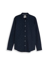 Nicht ausgewählt, Fitted Hemd mit Stretch von Tom Tailor, blau