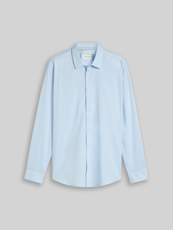 Chemise coupe classique avec stretch par Men, Light Metal Blue