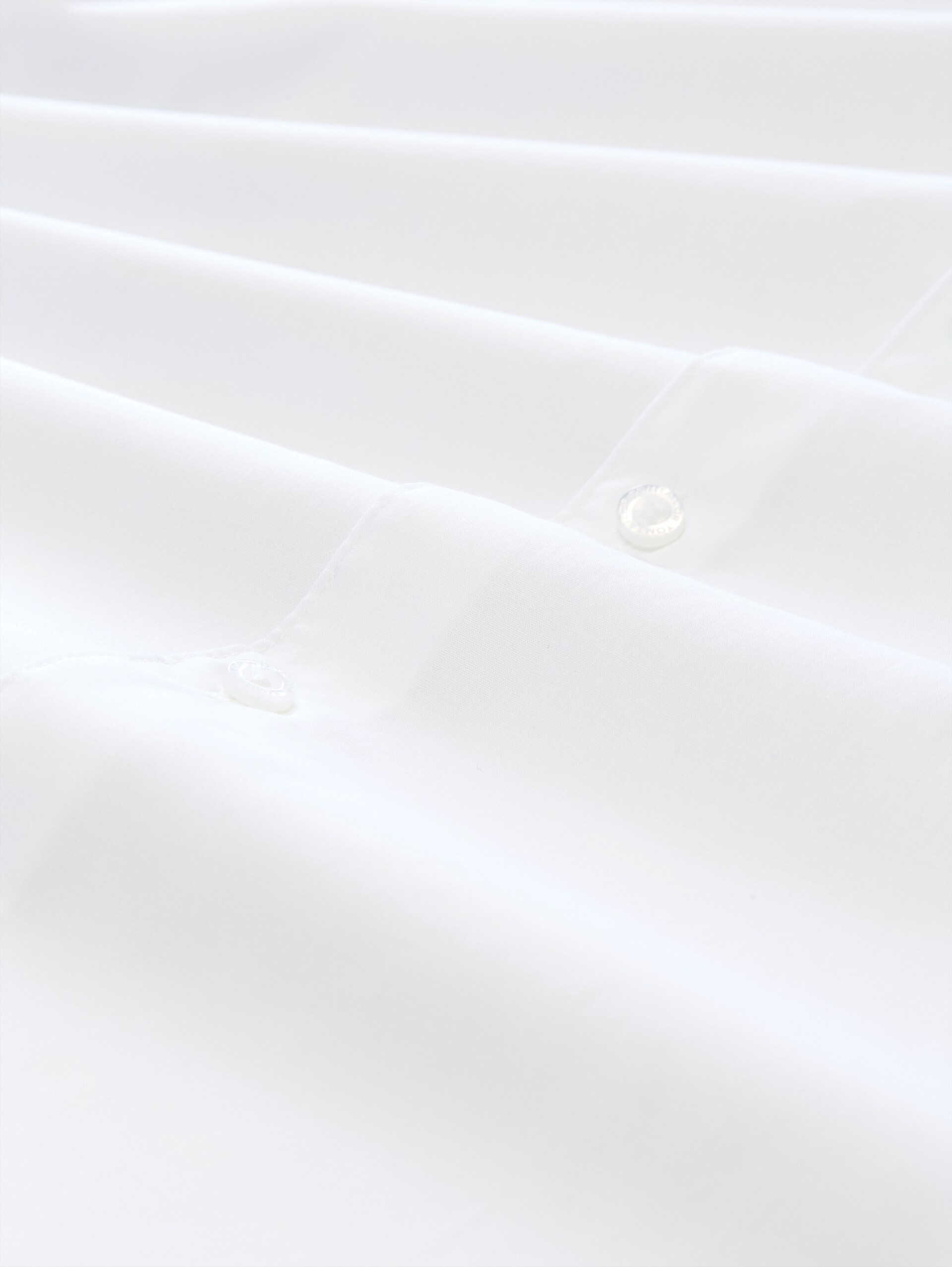 Regular Fit Hemd mit Stretch - White - Material-Ansicht