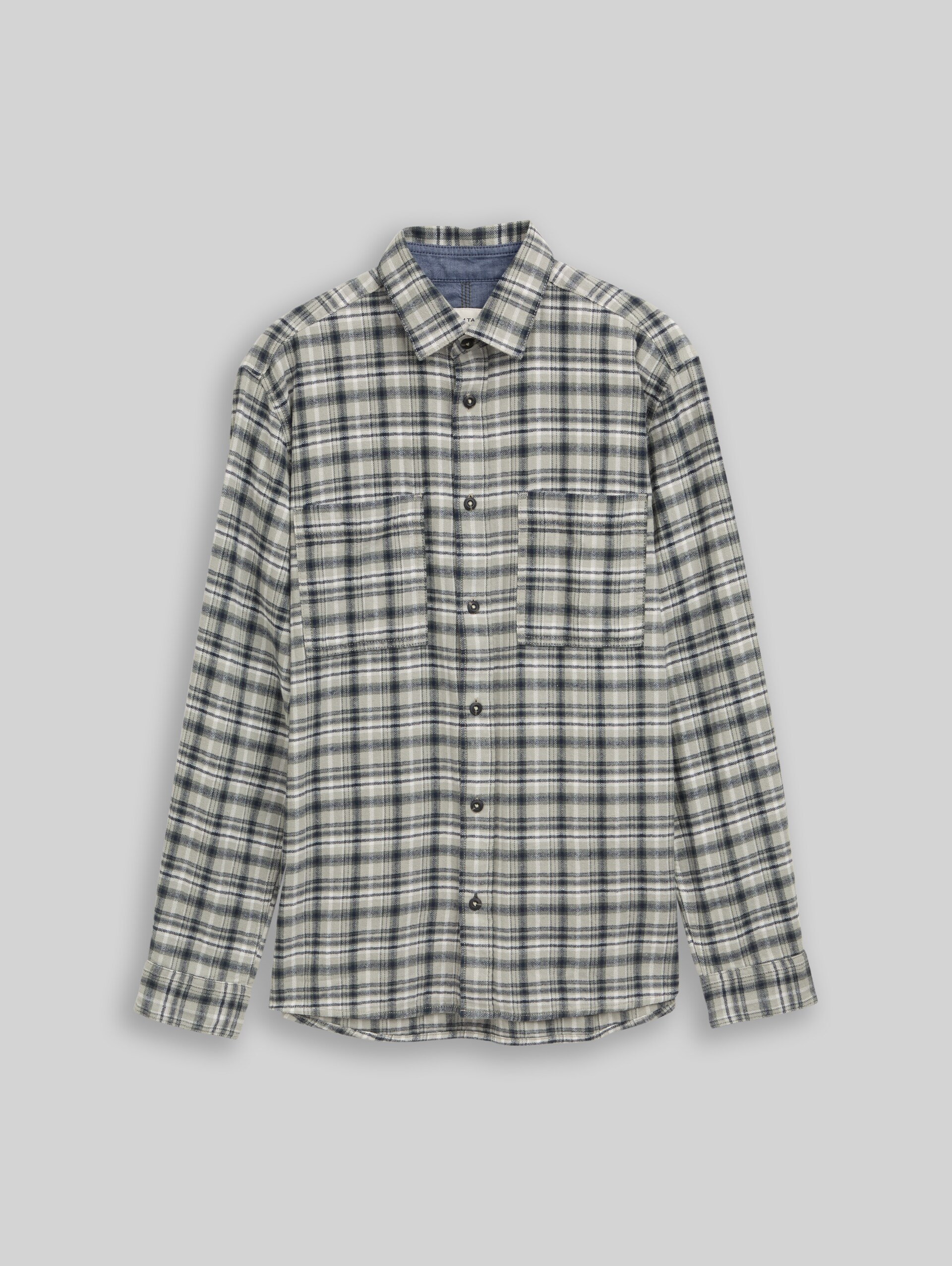 Comfort Fit Flanell-Hemd mit Karomuster - mint based white blue check - Vorder-Produkt-Ansicht