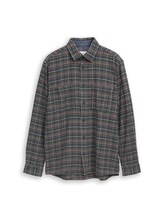 Nicht ausgewählt, Comfort Fit Flanell-Hemd mit Karomuster von Tom Tailor, grün