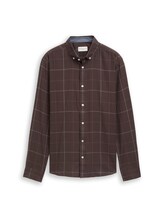 Non sélectionné, Chemise en coton à coupe classique par Tom Tailor, brunir