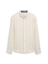 Sélectionné, Chemise en coton à coupe classique par Tom Tailor, blanc