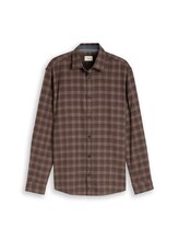 Ausgewählt, Regular Fit Flanell-Hemd mit Karomuster von Tom Tailor, braun