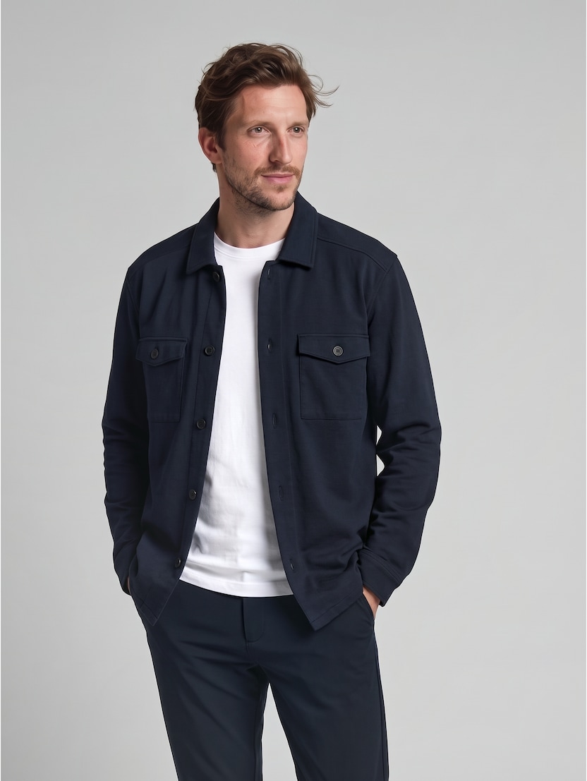 Sweat-Overshirt mit Taschen von Men, sky captain blue