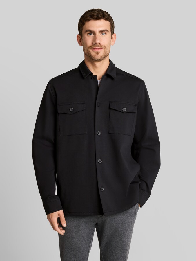 Sweat-overshirt met zakken door Men, Black