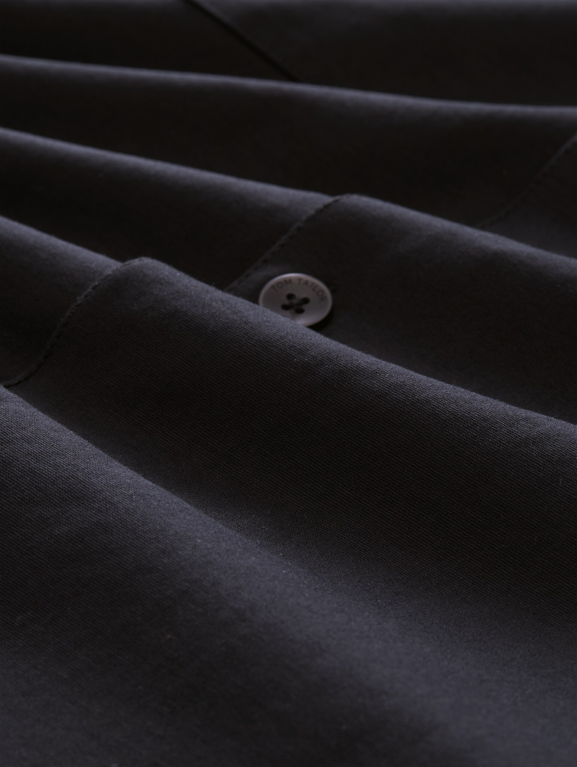 Sweat-overshirt met zakken - Black - Materiaalweergave