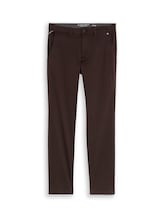 Niet geselecteerd, TTSIMON SLIM chino met gewassen look door Tom Tailor, bruin
