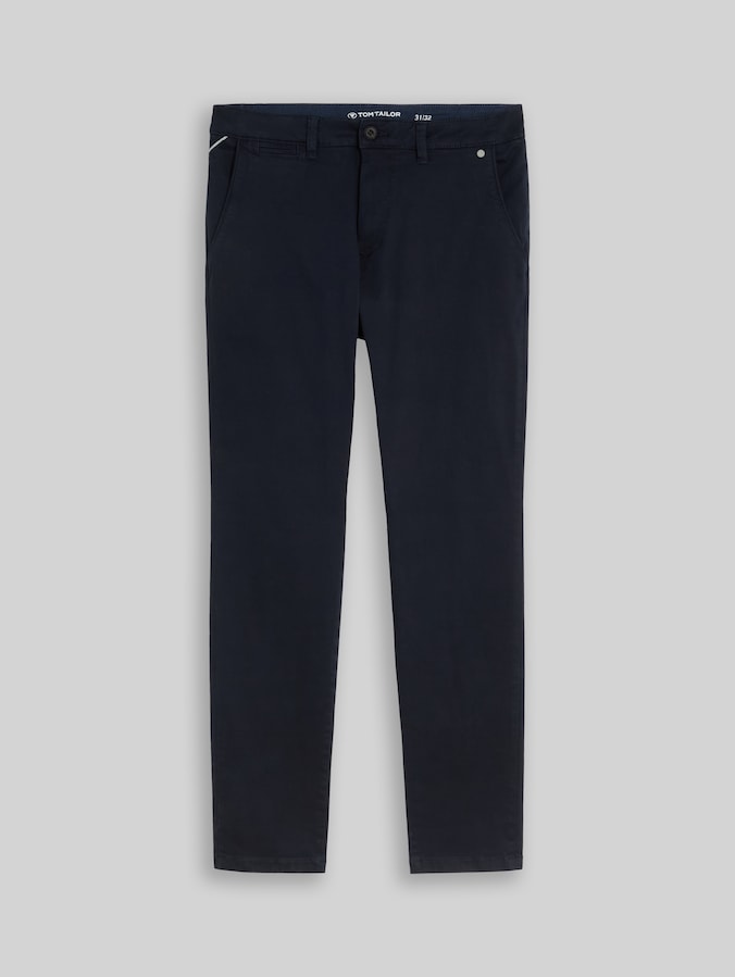 Pantalon chino TTSIMON SLIM à l'aspect délavé par Men, sky captain blue