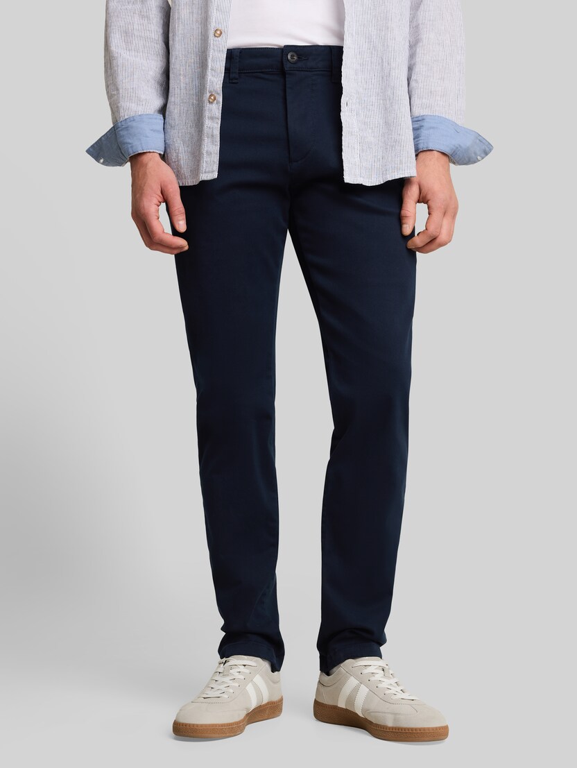 TTSIMON SLIM Chino Hose im Washed-Look von Men, sky captain blue
