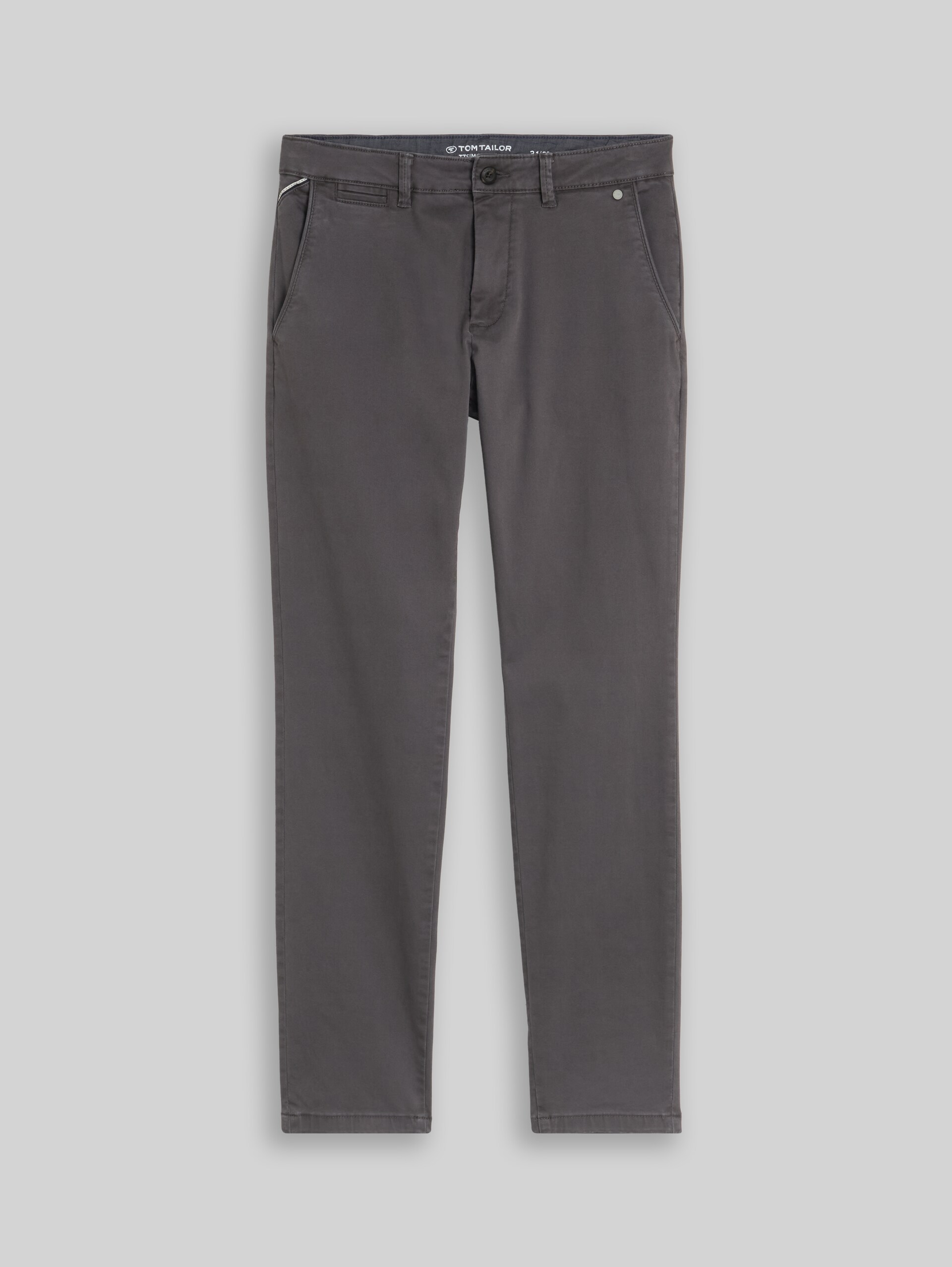 TTSIMON SLIM chino met gewassen look - Tarmac Grey - Product vooraanzicht
