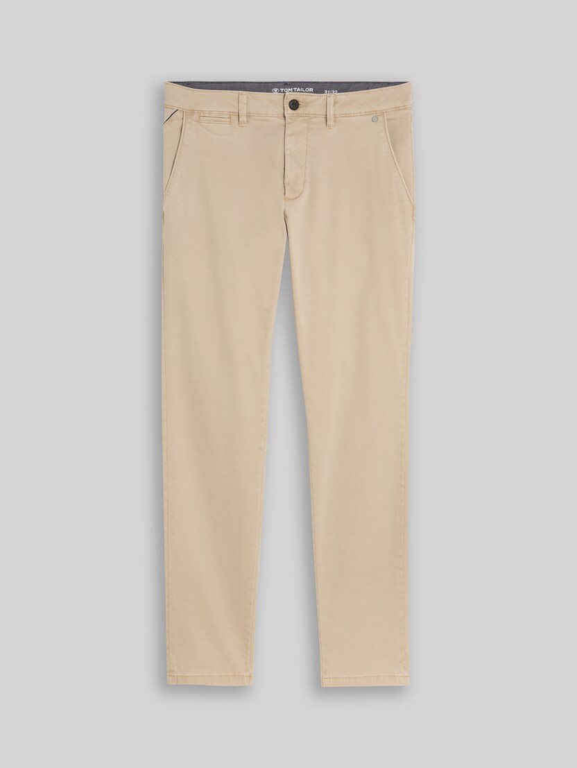 TTSIMON SLIM Chino Hose im Washed-Look von Men, plaza beige