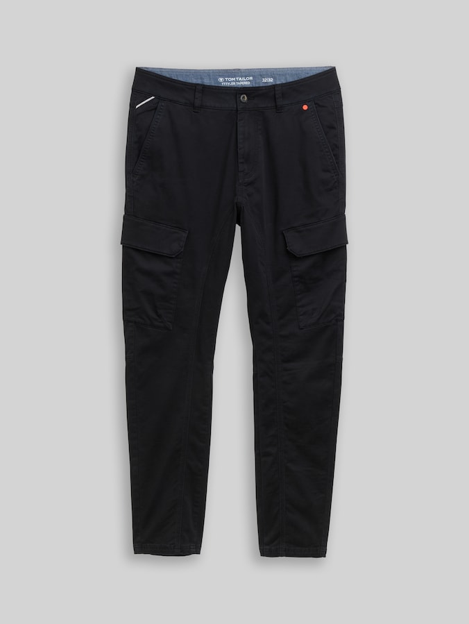 TTTYLER TAPERED Cargo Hose im Washed–Look von Men, Black
