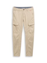 Niet geselecteerd, TTTYLER TAPERED cargobroek in gewassen look door Tom Tailor, beige