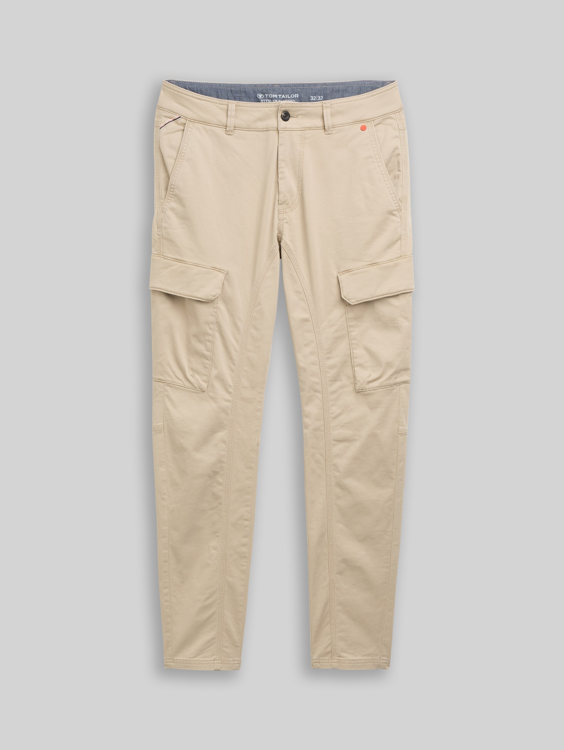 TTTYLER TAPERED cargobroek in gewassen look - plaza beige - Product vooraanzicht