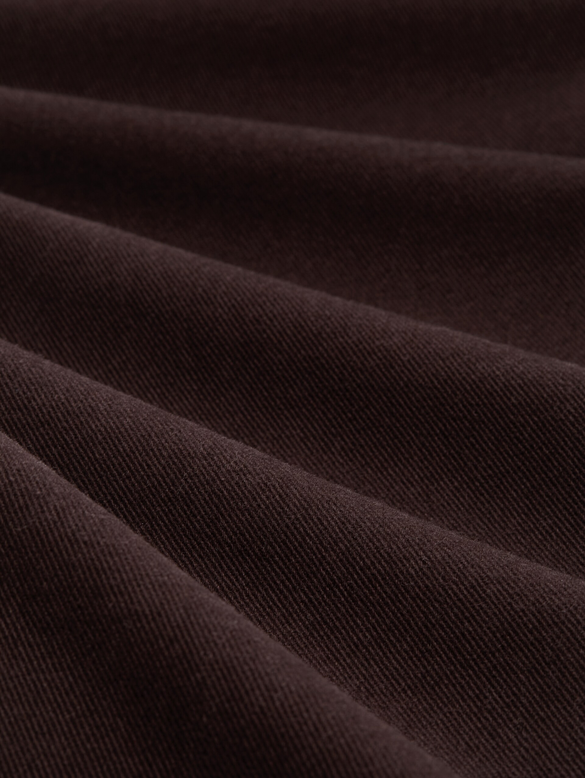 TTSIMON SLIM chino van katoen - Dark Chocolate Brown - Materiaalweergave