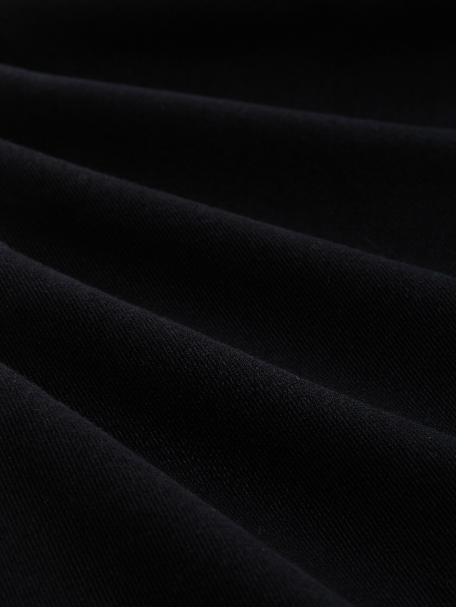 TTSIMON SLIM Chino Hose aus Baumwolle - Black - Material-Ansicht