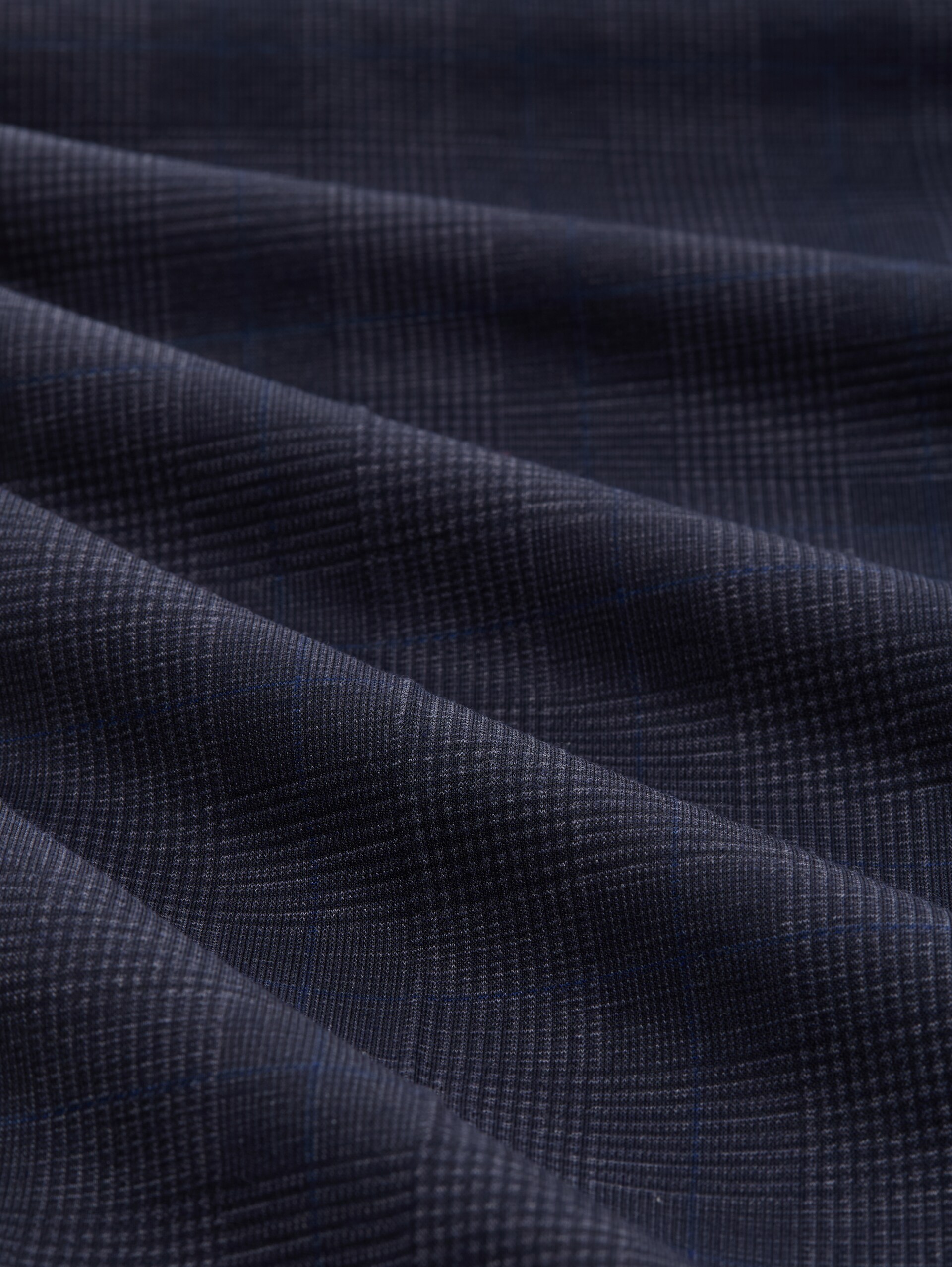 TTSIMON SLIM Chino Hose mit Karomuster - navy houndstooth check design - Material-Ansicht