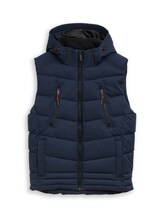 Geselecteerd, Puffer-vest met afneembare capuchon door Tom Tailor, blauw