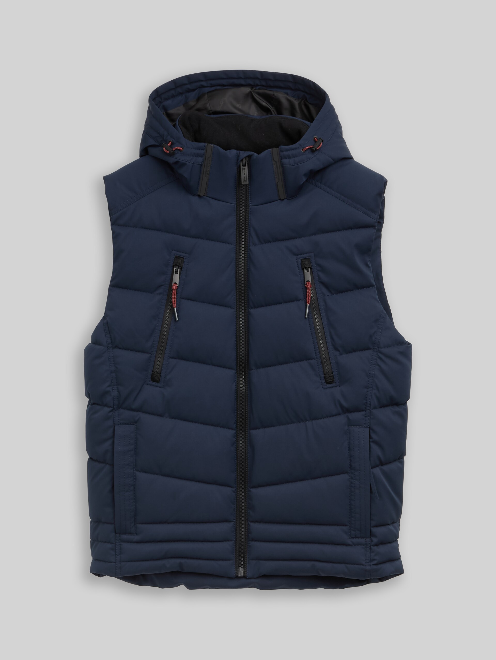 Puffer-vest met afneembare capuchon - sky captain blue - Product vooraanzicht