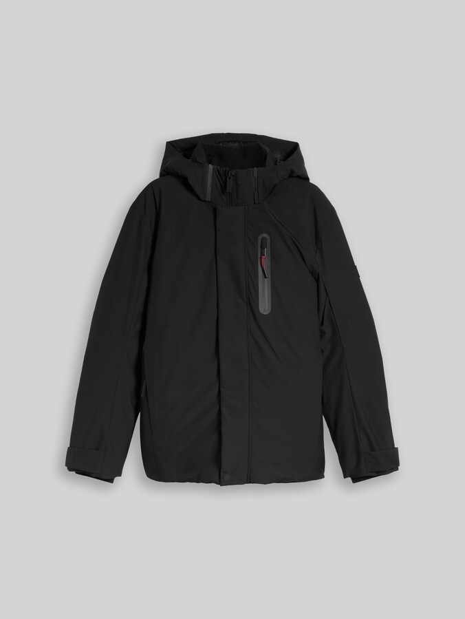 Veste TT.PRO.TECH à capuche amovible par Men, Black