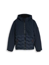Nicht ausgewählt, Hybrid Pufferjacke mit Kapuze von Tom Tailor, blau