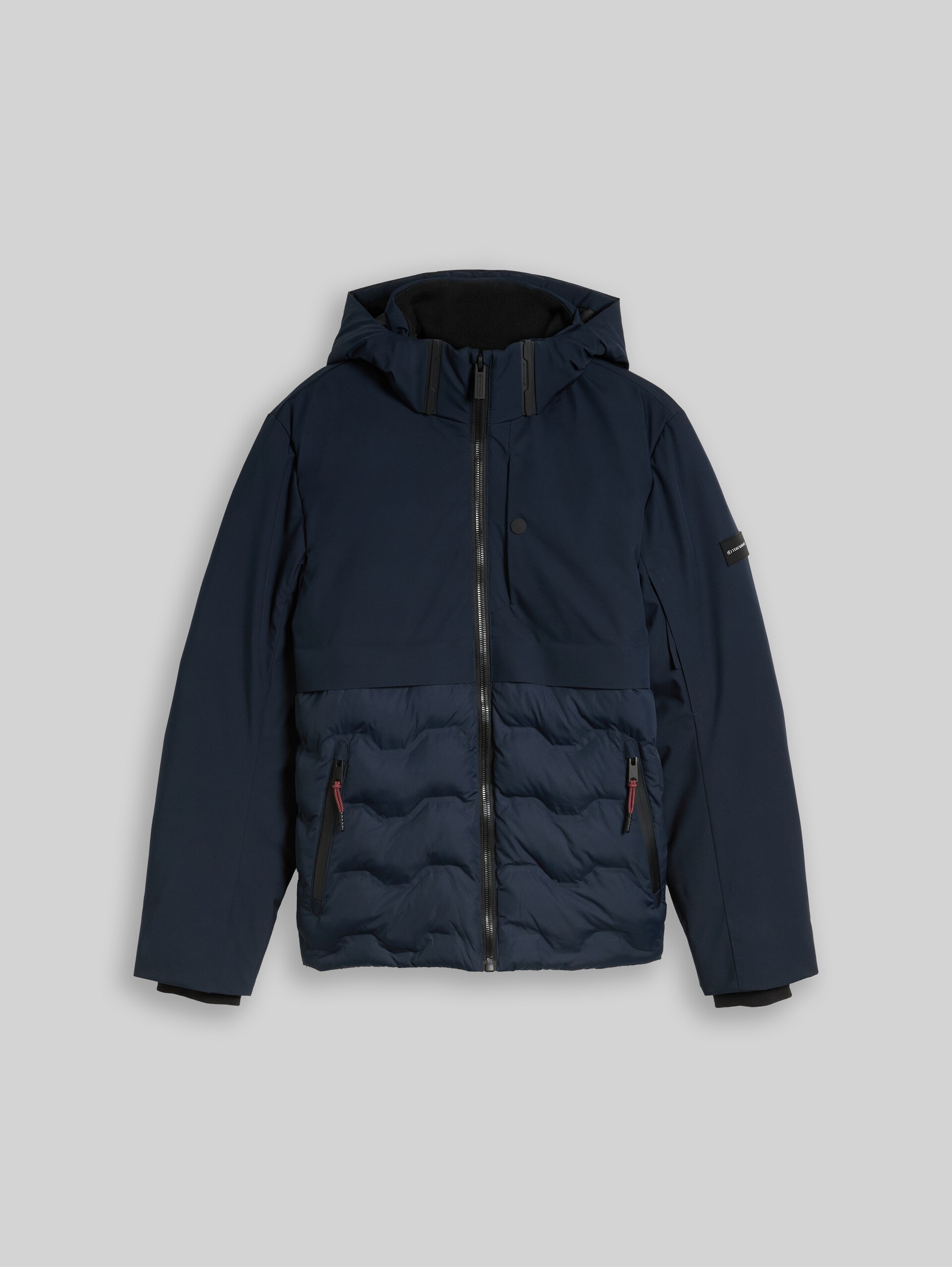 Hybrid Pufferjacke mit Kapuze - sky captain blue - Vorder-Produkt-Ansicht