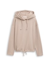 Geselecteerd, Hoodie met boxy pasvorm door Tom Tailor, beige